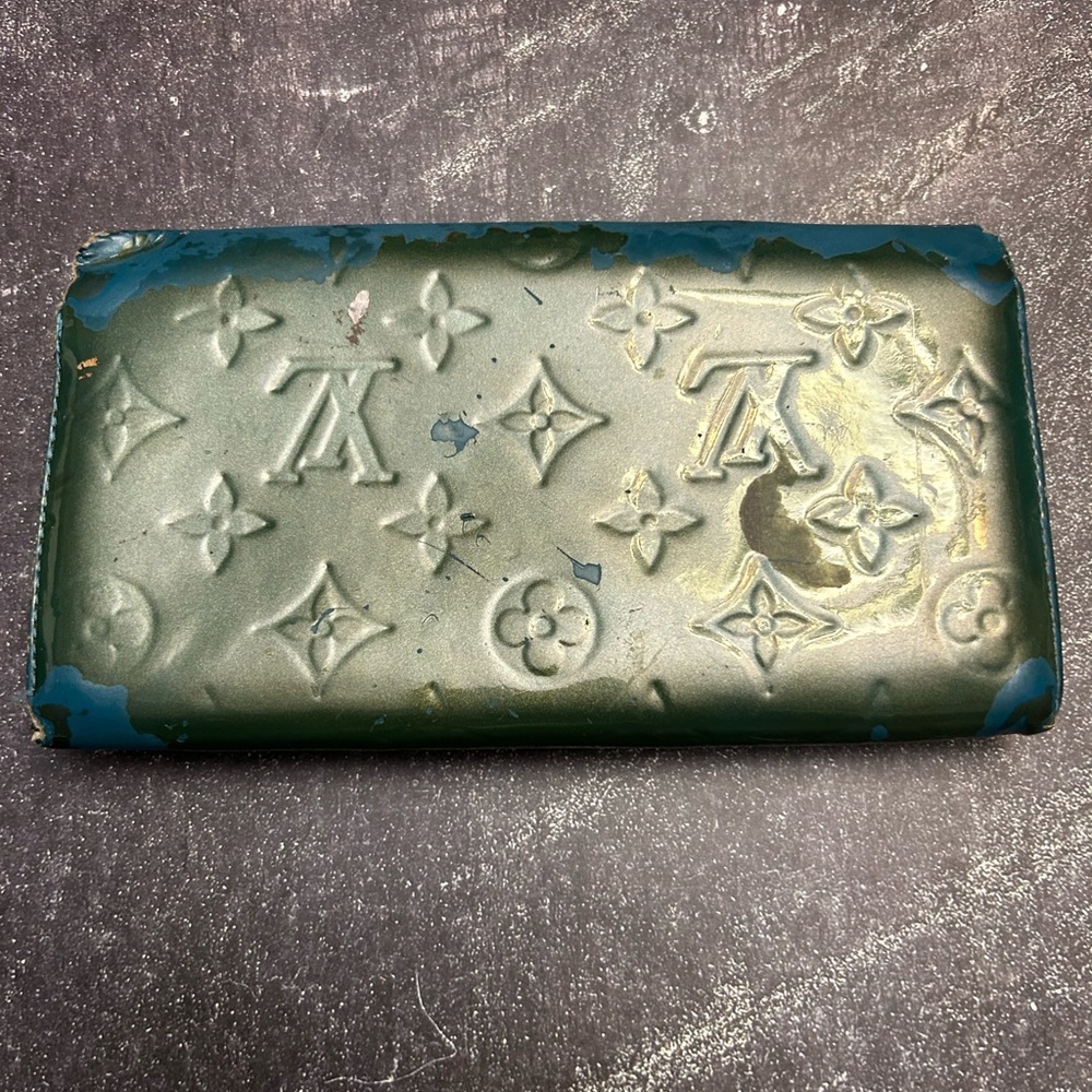 Louis Vuitton Rehab Teal Monogram Clutch - Picture 2 of 5